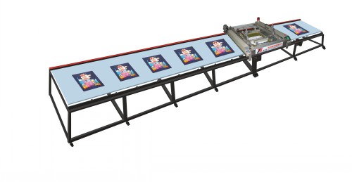 SPT系列直线台版丝网印刷机雨伞布丝印机（印花机）