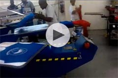 YH impressora serigrfica automtica(T-shirt printing in south africa customer factory)